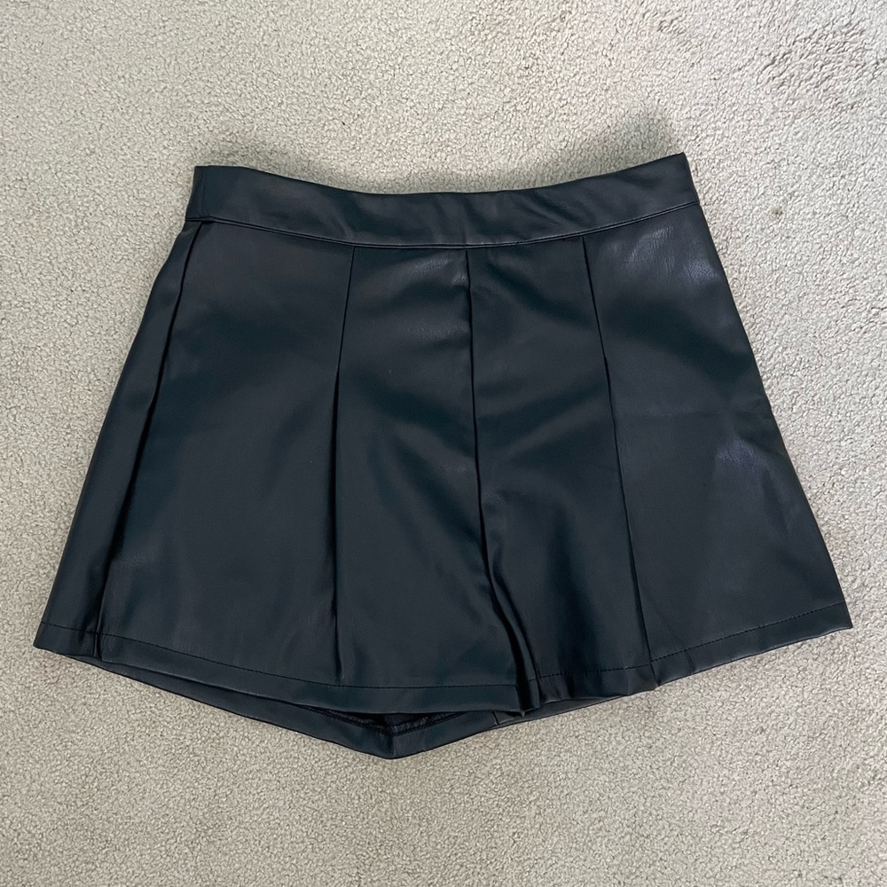 Missguided Faux Leather Shorts